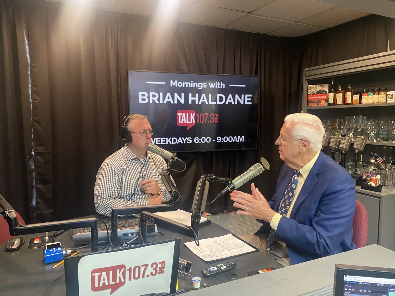 Mornings with Brian Haldane: Jim Donelon 06-08-2022 - Talk 107.3FM